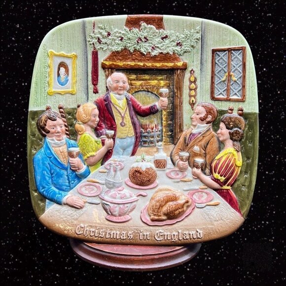 Royal Doulton John Beswick Christmas Around the World Plate 8”D England 1978 - Picture 1 of 7
